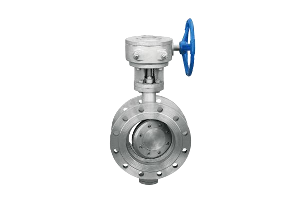 Flange worm gear transmission butterfly valves