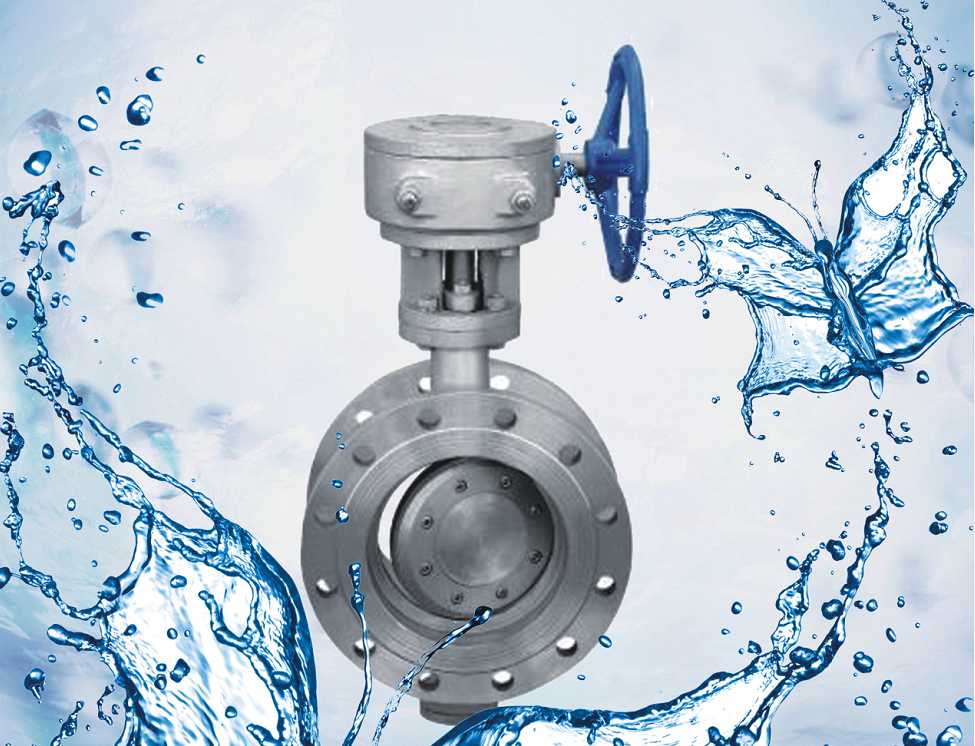 Flange worm gear transmission butterfly valves