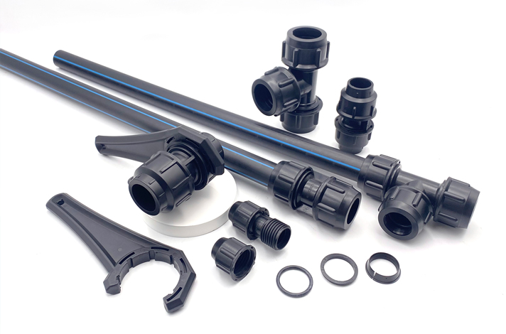 Компрессионные фитинги из PP